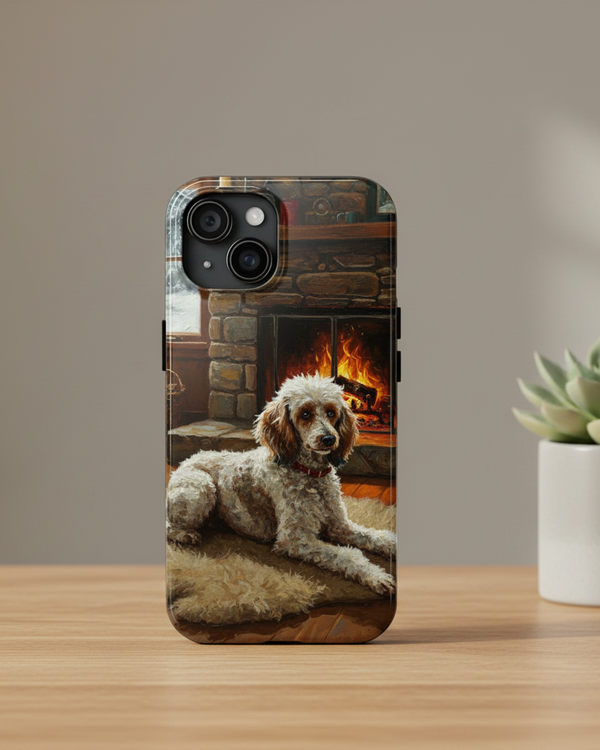 Acrylic Poodle - Winter Hearth | Tough Phone Case
