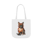 French Bulldog Halloween Tote Bag | Devil Dog Canvas Tote | Tritan