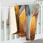 Siberian Husky Watercolor Meadow Golden Throw Blanket | Premium Dog Prints | Tritan — view 6 of 9