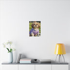 Shih Tzu Oil Painting Soccer Portrait Canvas Wall Art | Dog Lover Gift | Pet Decor | Sports Fan Art