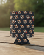 English Bulldog Can Cooler, America 250 Patriotic Dog Art, USA Flag Puppy Gift, Summer Drinkware Decor, American Bully Lover Present