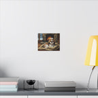 Shih Tzu Art Print, Dog Wall Art Canvas, Pet Lover Gift, Acrylic Painting Style, Stretched Canvas Decor, Dog Mom Present