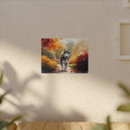 Siberian Husky Acrylic Painting Stretched Canvas Print | Dog Wall Art | Pet Lover Gift | Modern Home Decor for Dog Lovers