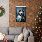 Siberian Husky Kings & Queens Royal Portrait Matte Poster, Regal Dog Art Print, Siberian Husky Lover Gift, Wall Art