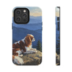 Acrylic Cavalier King Charles Spaniel - Mountain Overlook | Tough Phone Case