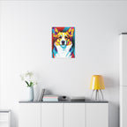 Pop Art Corgi Canvas — Bold Dog Wall Art