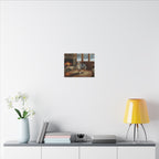 Australian Shepherd Canvas Wall Art Print | Aussie Dog Lover Gift | Dog Art Home Decor | Stretched Acrylic Painting Style