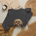 Shih Tzu Sweatshirt | Painterly Dog Art Crewneck | Shih Tzu Mom Gift | Cozy Pullover for Dog Lovers | Pet Portrait Apparel