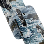 Acrylic Gallery Print Siberian Husky - Coastal Cliffside | Tough Phone Case — view 26 of 28