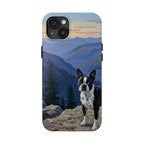 Acrylic Boston Terrier - Mountain Overlook | Tough Phone Case