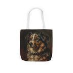 Australian Shepherd Tote Bag | Painterly Dog Art Canvas Tote | Aussie Mom Gift | Dog Lover Market Bag | Pet Portrait Accessory