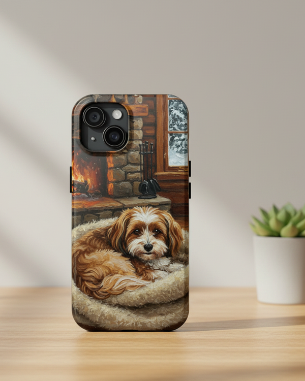 Acrylic Havanese - Winter Hearth | Tough Phone Case