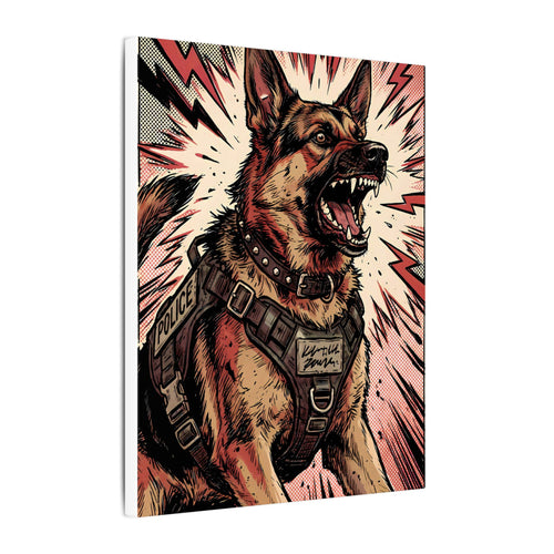Gallery-wrapped canvas side profile showing the 0.75 inch depth