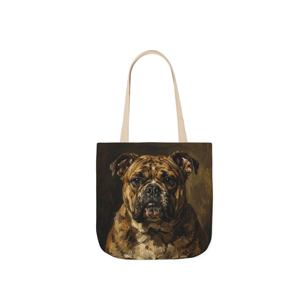 English Bulldog Tote Bag | Painterly Dog Art Canvas Tote | Bulldog Mom Gift | Dog Lover Market Bag | Pet Portrait Accessory