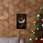 Rottweiler Renaissance Royal Portrait Matte Poster, Regal Dog Art Print, Rottweiler Lover Gift, Wall Art