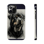 Charcoal Rottweiler Rottweiler Tough Phone Case - Rottweiler pride — gentle giants deserve great art — view 7 of 103
