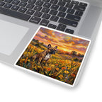 French Bulldog Acrylic Gallery Print Sunset Prairie Kiss-Cut Stickers | Premium Dog Prints | Tritan — view 7 of 12