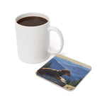 Acrylic Dachshund - Mountain Overlook | Cork Back Coaster