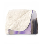 Beagle Watercolor Lavender Fields Throw Blanket | Premium Dog Art | Tritan