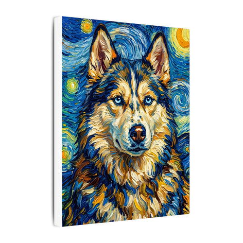 Gallery-wrapped canvas side profile showing the 0.75 inch depth