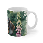 Dachshund Watercolor Garden Peek Coffee Mug | Premium Dog Prints | Tritan — view 3 of 4