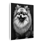 Pomeranian Charcoal Portrait Canvas Wall Art | Dog Lover Gift | Pet Memorial Print | Minimalist Animal Decor | Pomeranian Mom Dad Gift