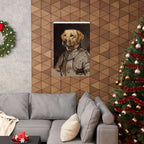 Labrador Retriever Medieval Knight Portrait Matte Poster, Regal Dog Art Print, Labrador Retriever Lover Gift, Wall Art
