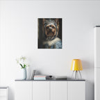 Yorkshire Terrier Kings & Queens Royal Portrait Canvas Wall Art, Regal Dog Painting, Yorkshire Terrier Lover Gift, Stretched Canvas
