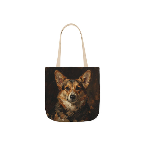 Pembroke Welsh Corgi Tote Bag | Painterly Dog Art Canvas Tote | Corgi Mom Gift | Dog Lover Market Bag | Pet Portrait Accessory