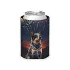 Australian Cattle Dog America 250 Patriotic Pattern Can Cooler Gift for ACD Mom Dad Lover