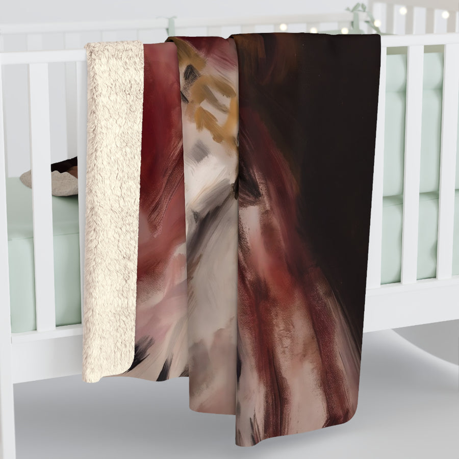 Cavalier King Charles Spaniel Kings & Queens Royal Portrait Regal Throw Blanket | Premium Dog Art | Tritan