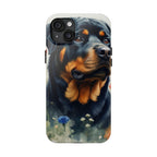 Rottweiler Watercolor Wildflower Field Phone Case | Premium Dog Prints | Tritan — view 7 of 28