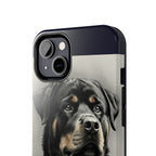 Charcoal Rottweiler Rottweiler Tough Phone Case - Rottweiler pride — gentle giants deserve great art — view 56 of 103