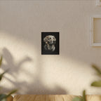 Golden Retriever Stained Glass Canvas Wall Art, Dog Lover Gift, Pet Portrait Print, Golden Retriever Art, Home Decor