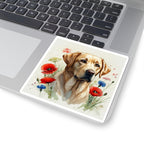 Labrador Retriever Watercolor Wildflower Field Kiss-Cut Stickers | Premium Dog Prints | Tritan — view 7 of 12