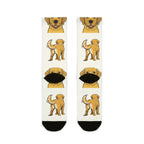 Labrador Retriever Socks | Fun All Over Print Dog Socks | Lab Mom Gift | Cute Crew Socks for Dog Lovers | Stocking Stuffer