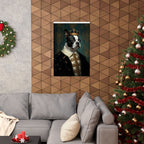 Boston Terrier Kings & Queens Royal Portrait Matte Poster, Regal Dog Art Print, Boston Terrier Lover Gift, Wall Art