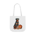 Rottweiler Halloween Tote Bag | Hellhound Dog Canvas Tote | Tritan