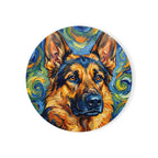 German Shepherd Desk Set — 3 Art Styles | Mug + Coaster + Magnet