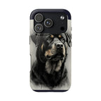 Charcoal Rottweiler Rottweiler Tough Phone Case - Rottweiler pride — gentle giants deserve great art — view 30 of 103