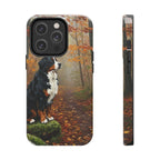 Acrylic Bernese Mountain Dog - Autumn Woods | Tough Phone Case