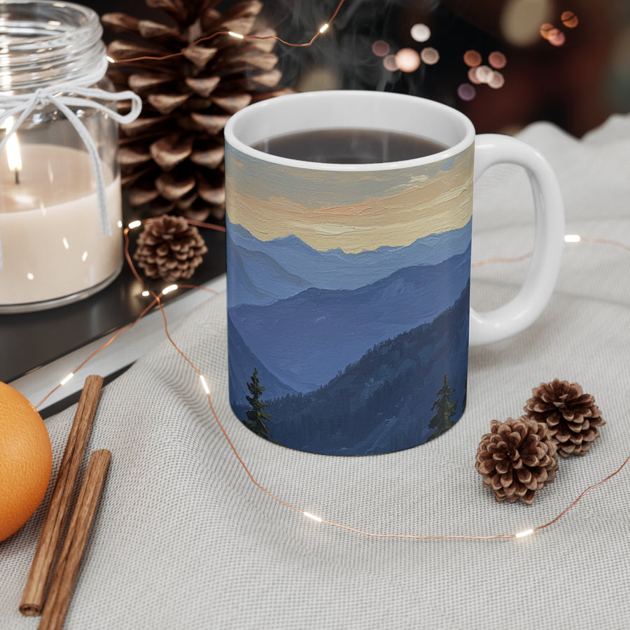 Acrylic Gallery Print Cane Corso - Mountain Overlook | Ceramic Mug 11oz