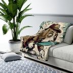 Beagle Comic Pop Art Throw Blanket | Premium Dog Art | Tritan
