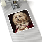 Havanese Kings & Queens Royal Portrait Sticker, Dog Portrait Vinyl Decal, Kiss-Cut Sticker, Havanese Lover Gift