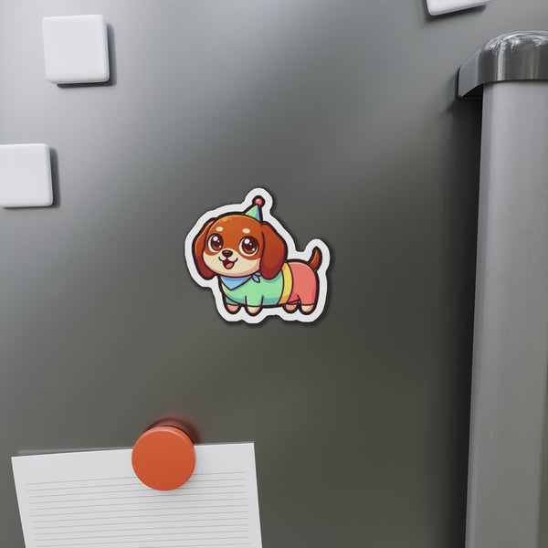 Chibi Dachshund Magnet | Tritan — Lifestyle View