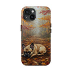 Acrylic French Bulldog - Autumn Woods | Tough Phone Case