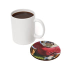 English Bulldog Coaster | Oil Painting Soccer Portrait Dog Art Decor | Pet Lover Gift for Bulldog Owners
