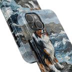 Acrylic Gallery Print Australian Shepherd - Coastal Cliffside | Tough Phone Case — view 20 of 28
