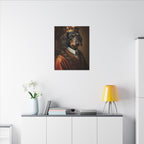 Dachshund Kings & Queens Royal Portrait Canvas Wall Art, Regal Dog Painting, Dachshund Lover Gift, Stretched Canvas