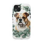 English Bulldog Watercolor Botanical Wreath Phone Case | Premium Dog Prints | Tritan — view 7 of 28